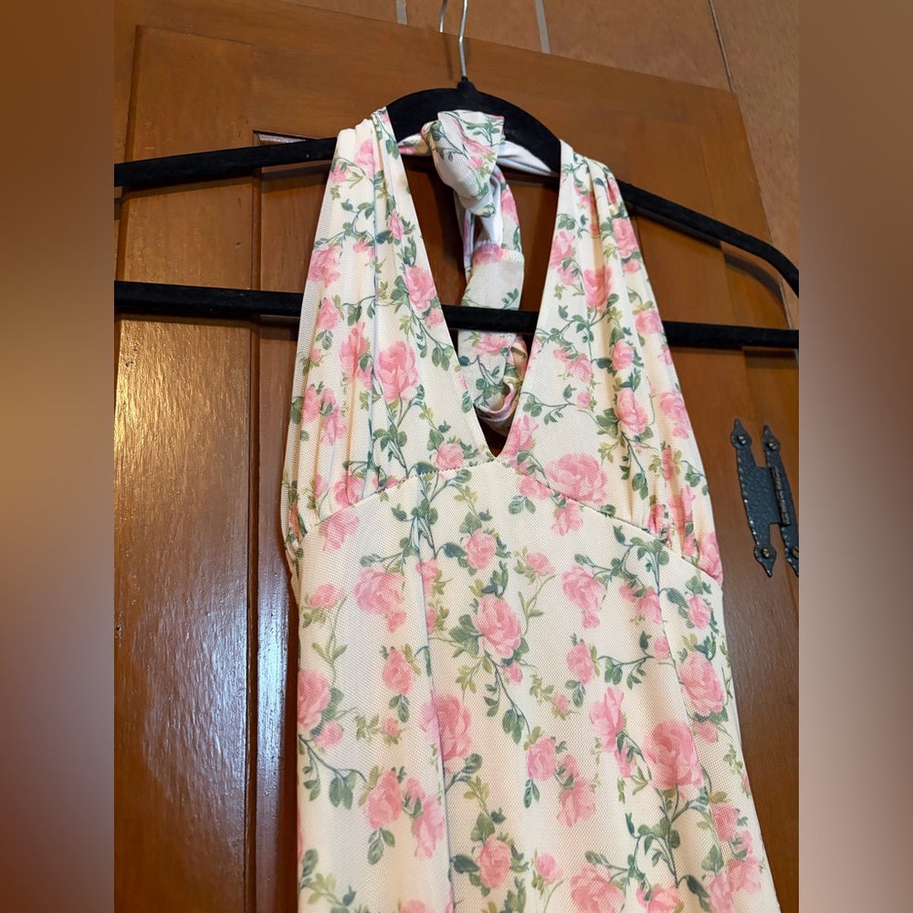 Floral Halter Dress